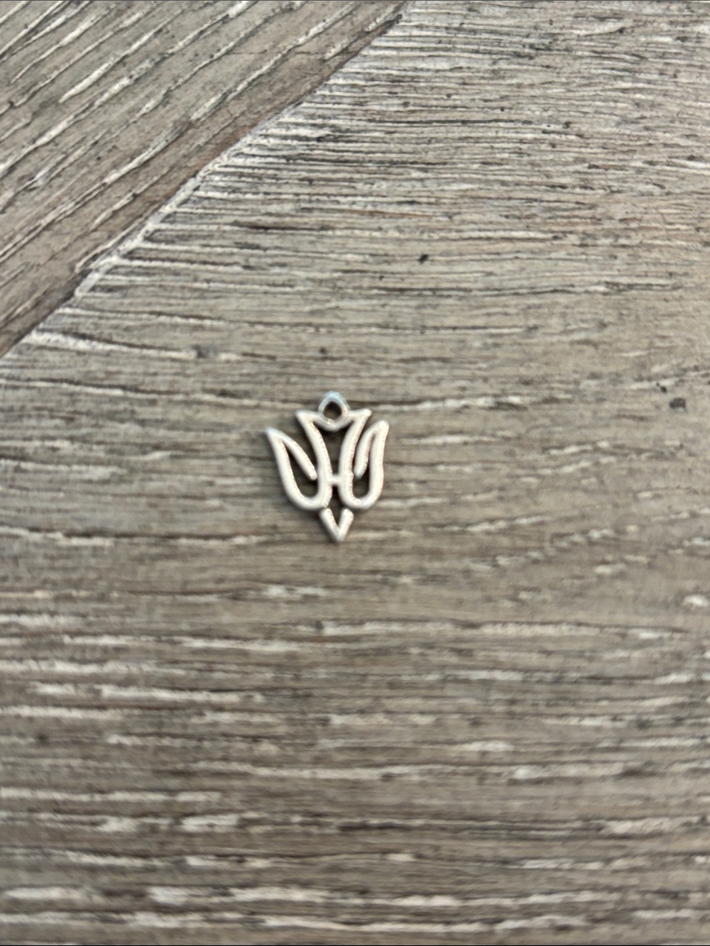 James Avery Silver Tulip Outline Charm - Silver
